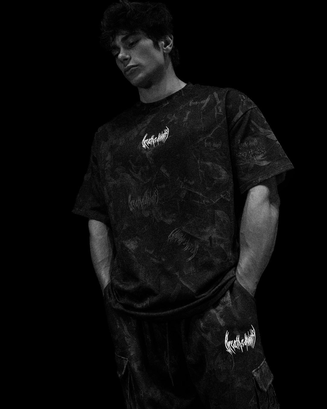 Camo Oversized T-shirt [NIGHTSHADE CAMO]JLT2