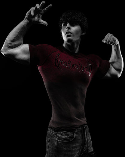 Doom Tech™ Armored Venom Texture Short sleeve Compression [NIGHTMARE]AGC2