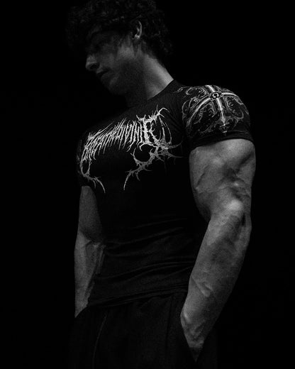 Void Tech™ Fallen Knight Short Sleeve Compression [VOID BLACK]MYC3