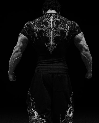 Void Tech™ Fallen Knight Short Sleeve Compression [VOID BLACK]MYC3
