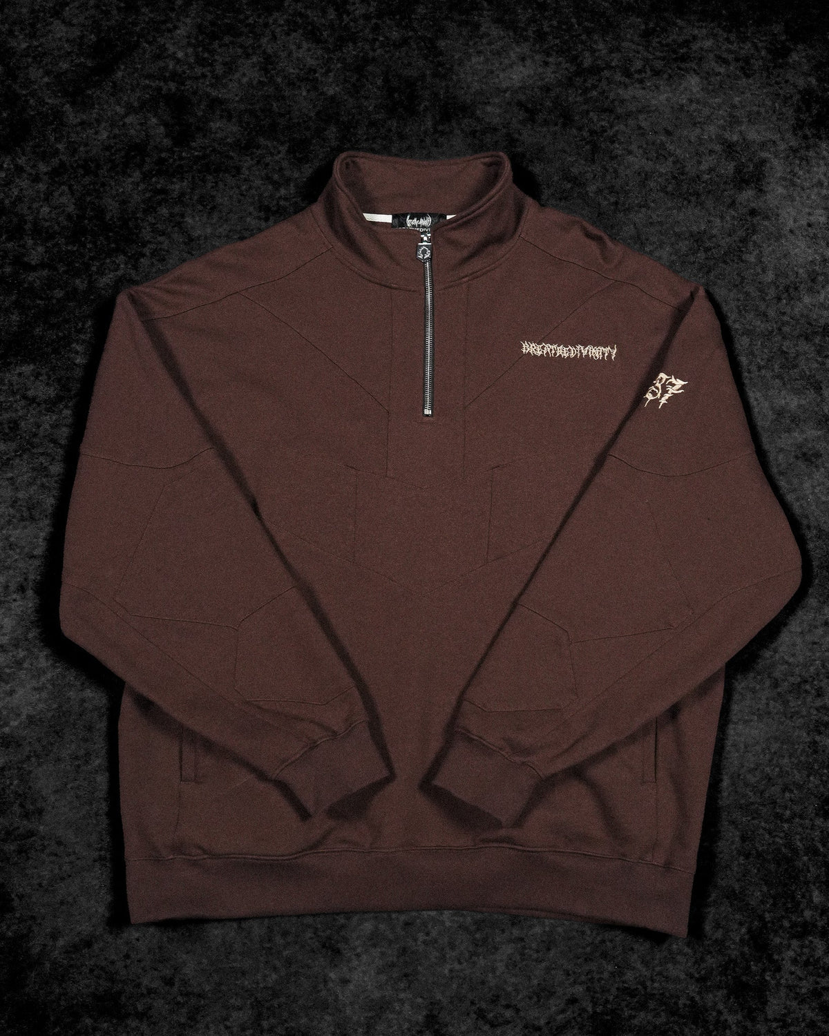 937 Embroidered Tactical Oversized Full-Zip Jacket [ROOT BEER]AGH3