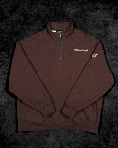 937 Embroidered Tactical Oversized Full-Zip Jacket [ROOT BEER]AGH3