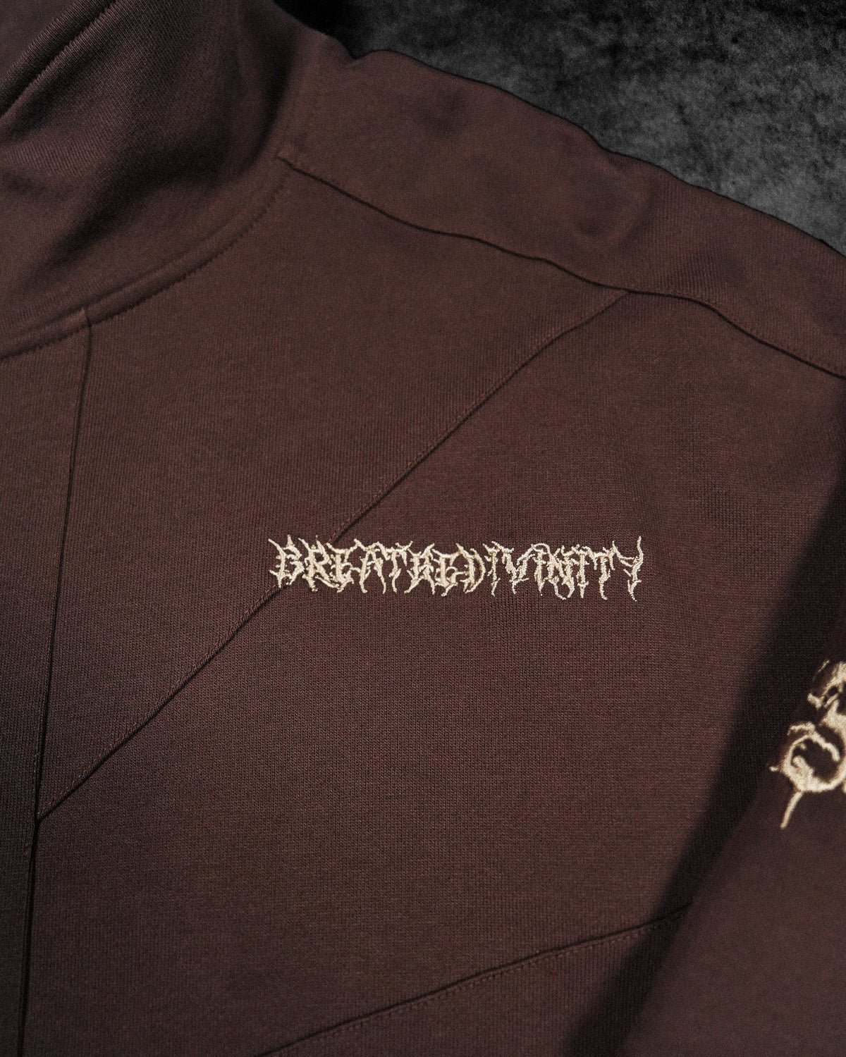937 Embroidered Tactical Oversized Full-Zip Jacket [ROOT BEER]AGH3