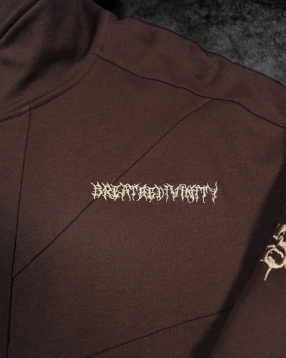 937 Embroidered Tactical Oversized Full-Zip Jacket [ROOT BEER]AGH3