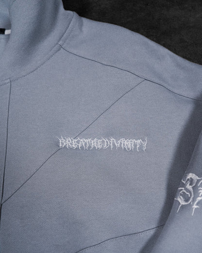 937 Embroidered Tactical Oversized Full-Zip Jacket [GUN METAL]AGH2
