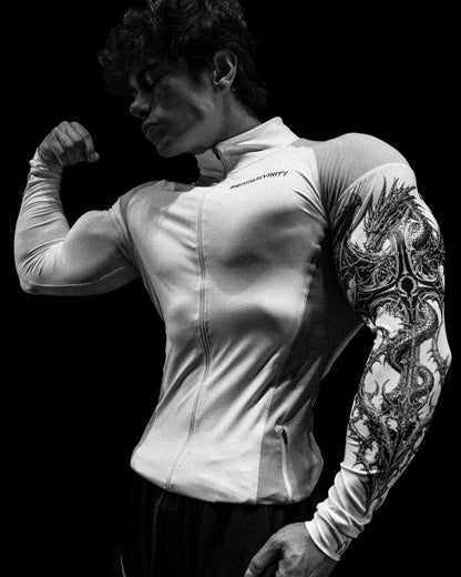 Void Tech™ Blood Wyvern Full-Zip Longsleeve Compression [DIVINE WHITE]AGC6