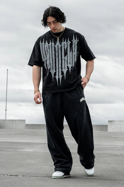 4156 - Revenge Tees Black Washed