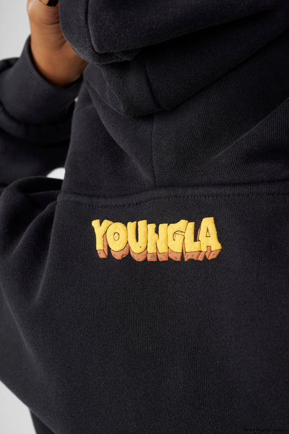 W528 Tom & Jerry Oversized Hoodie Yellow