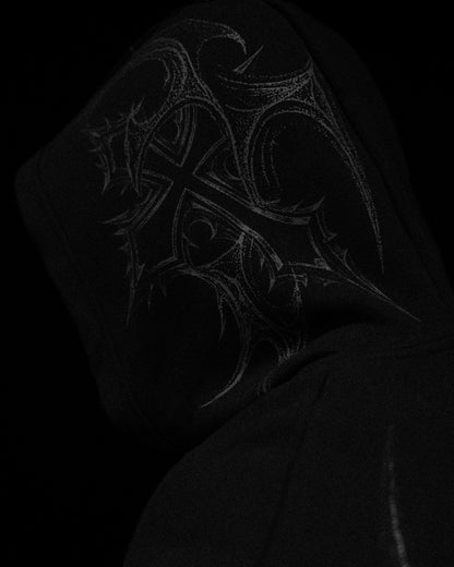 Nightfall Oversized Pullover Hoodie [VOID BLACK]MYH2
