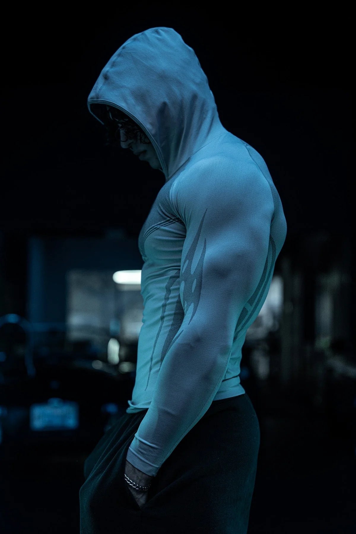 8062 - Warrior Compression Hoodies Grey