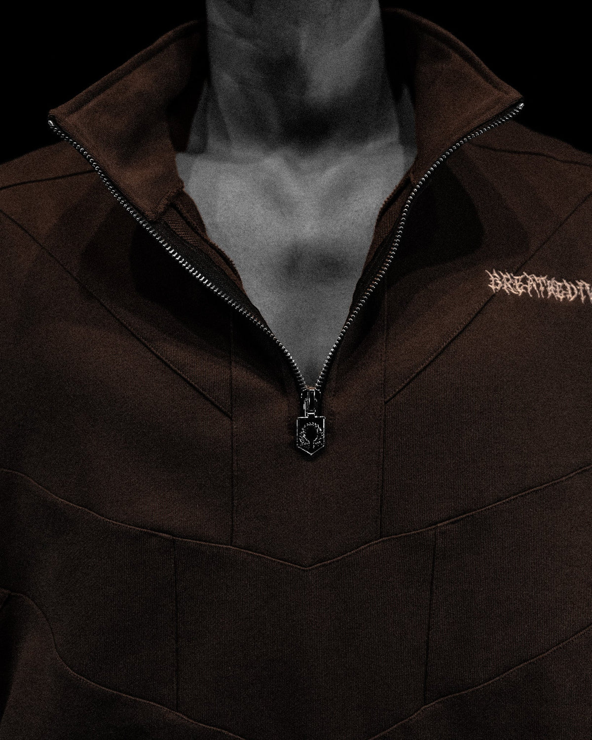 937 Embroidered Tactical Oversized Full-Zip Jacket [ROOT BEER]AGH3