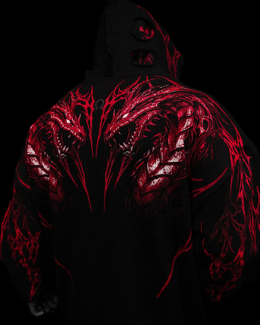 Tarnished Leviathan Oversized Zip-up Hoodie [NIGHTMARE]AH2