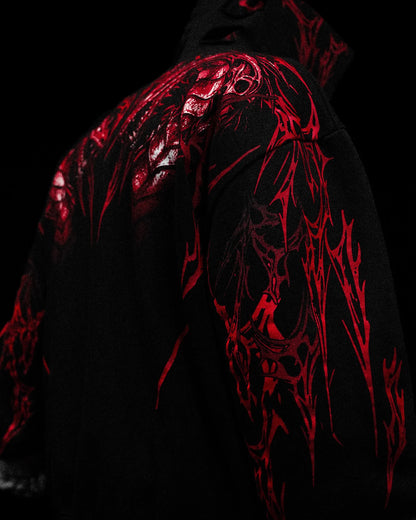 Tarnished Leviathan Oversized Zip-up Hoodie [NIGHTMARE]AH2