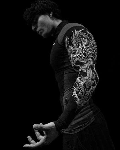 Void Tech™ Blood Wyvern Full-Zip Longsleeve Compression [VOID BLACK]AGC8