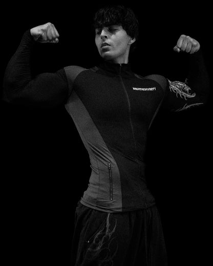 Void Tech™ Blood Wyvern Full-Zip Longsleeve Compression [VOID BLACK]AGC8