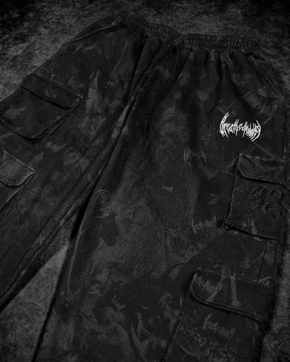 Camo Oversized Luxury Cargos [NIGHTSHADE CAMO]JLJ3