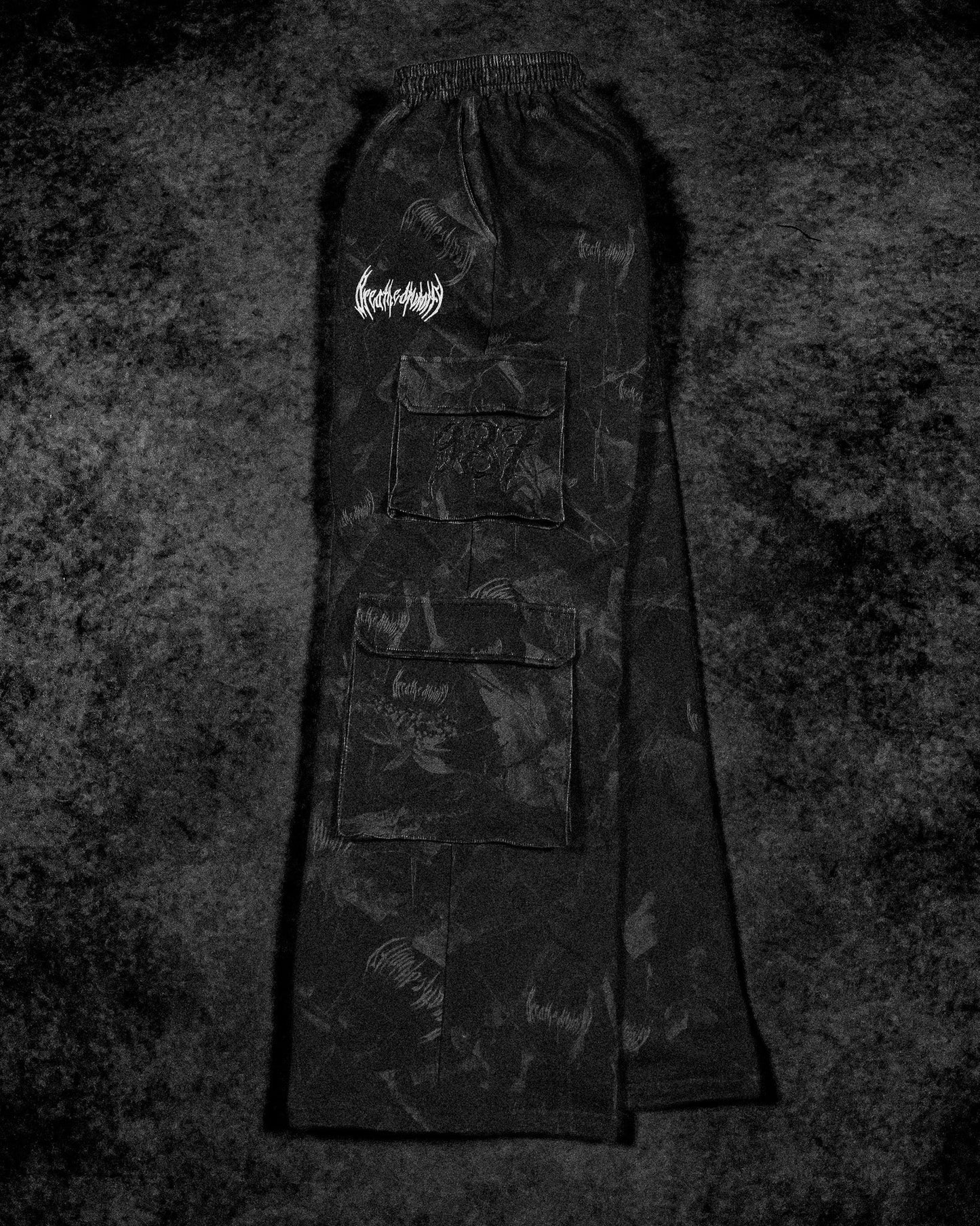 Camo Oversized Luxury Cargos [NIGHTSHADE CAMO]JLJ3