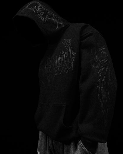 Nightfall Oversized Pullover Hoodie [DARKNESS]MYH1