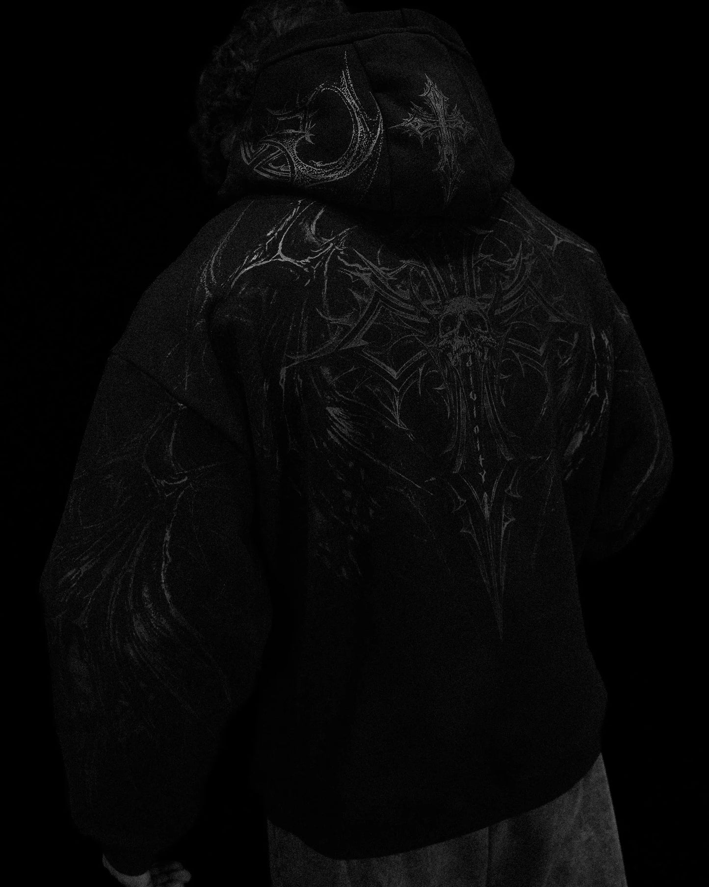Nightfall Oversized Pullover Hoodie [DARKNESS]MYH1