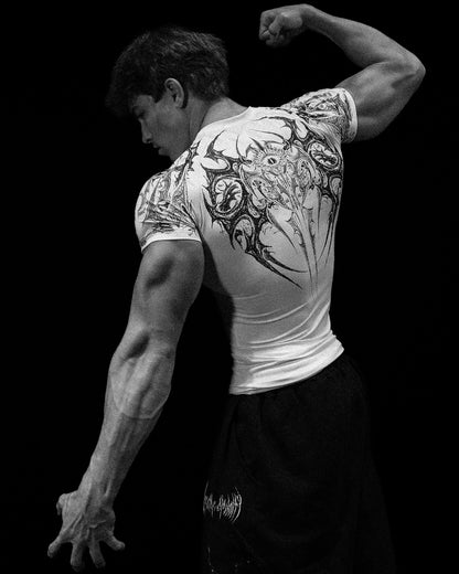 Void Tech™ Parasite Short Sleeve Compression [DIVINE WHITE]AC1