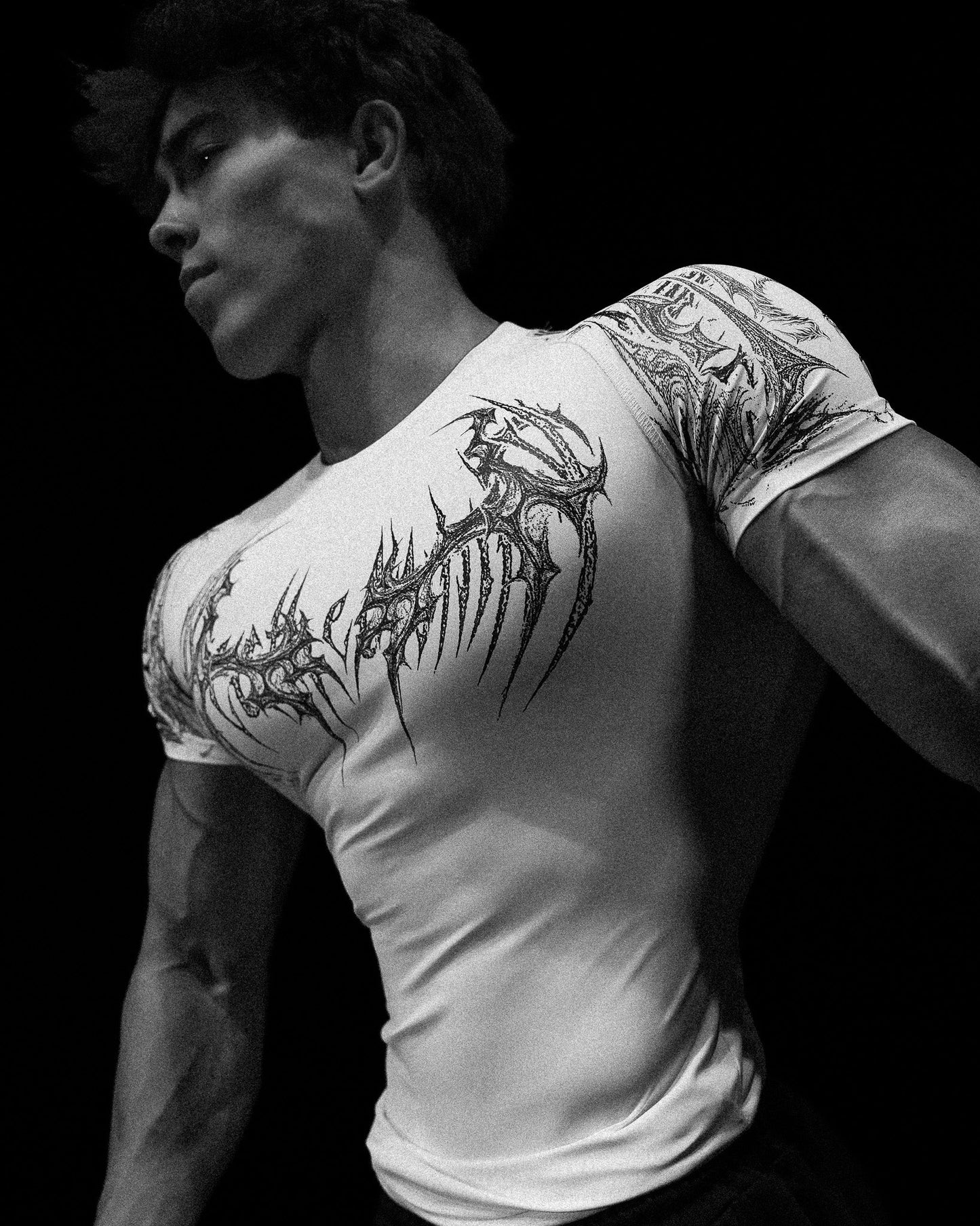 Void Tech™ Parasite Short Sleeve Compression [DIVINE WHITE]AC1