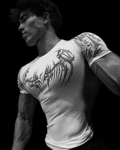 Void Tech™ Parasite Short Sleeve Compression [DIVINE WHITE]AC1
