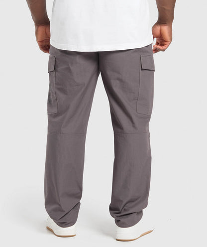 Metal Lifting Cargo Pants - Brushed Purple