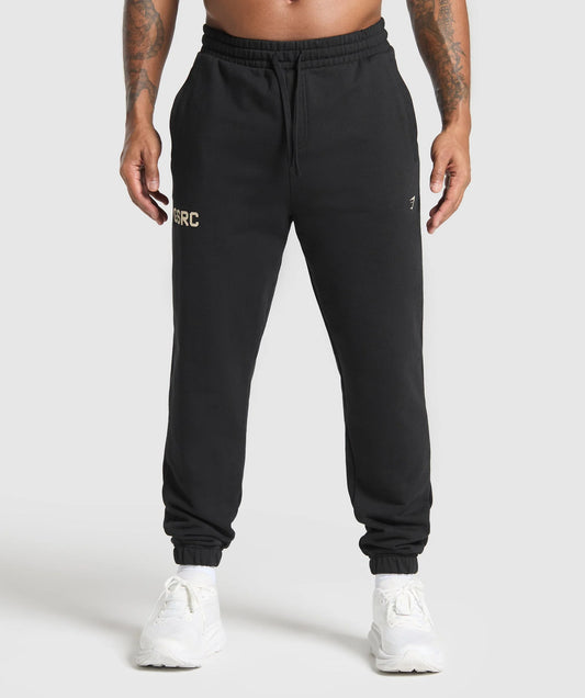 Running Graphic Joggers - Black