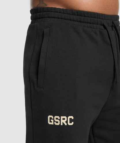 Running Graphic Joggers - Black