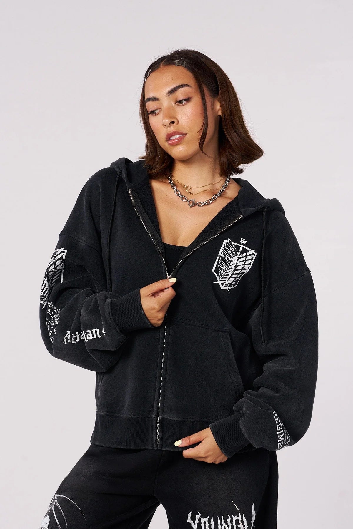 5138 - AOT© x YLA Zip-Up Hoodies