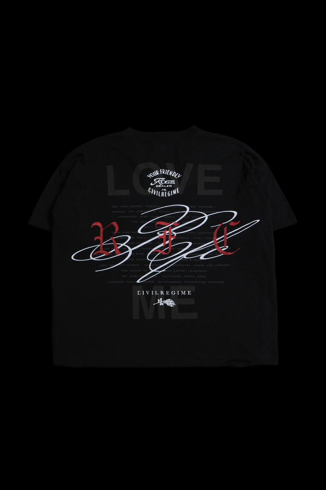 Lust Romance Everyday Basic Tee In Black