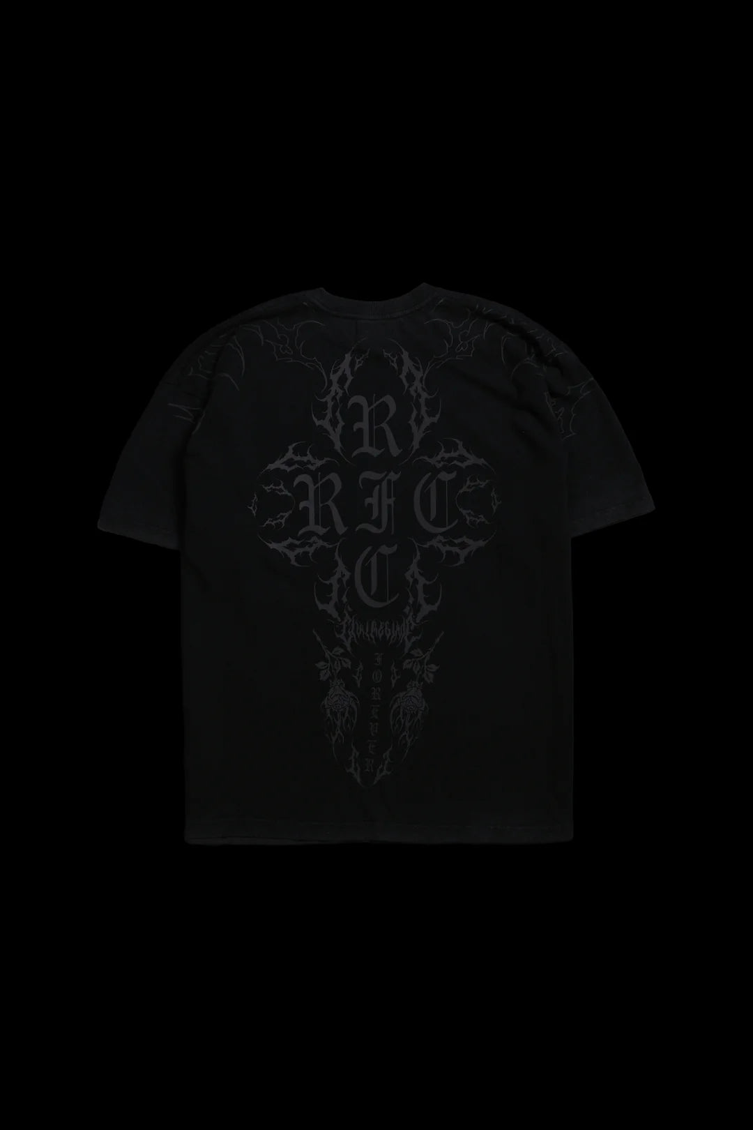 Pull My Strings American Classic Oversized Tee in Vintage Black