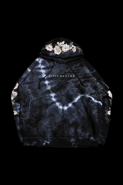 Corgan Marble Roses Hoodie in Corgan Wash