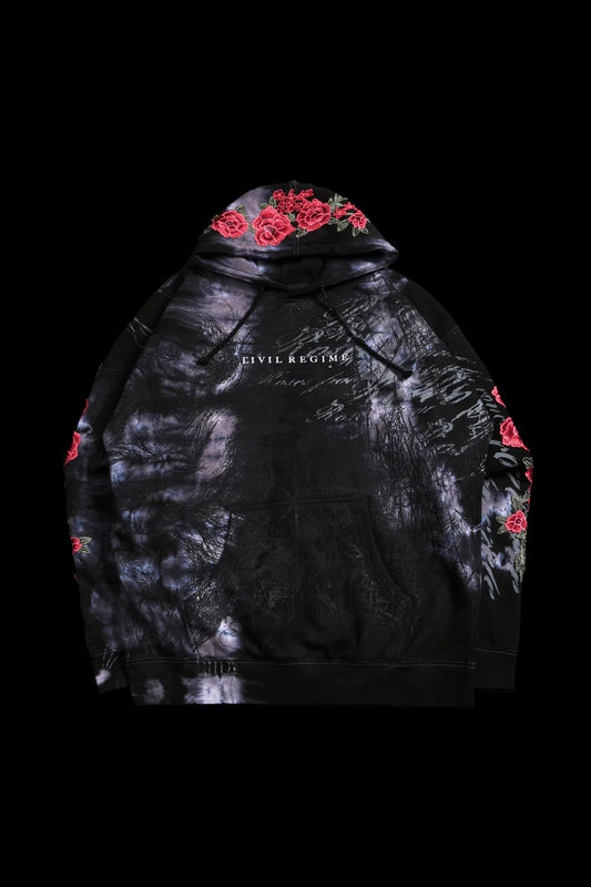 Saint Marble Roses Hoodie in Saint Wash