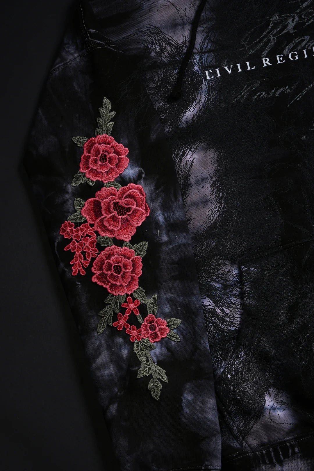 Saint Marble Roses Hoodie in Saint Wash