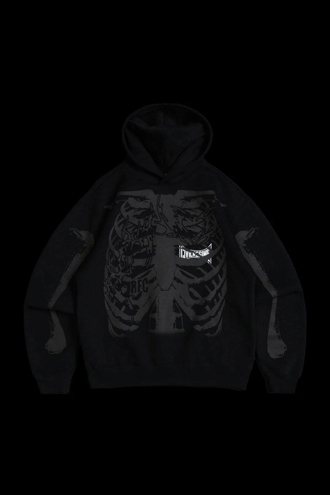 They Laughed Chaos Hoodie in Black