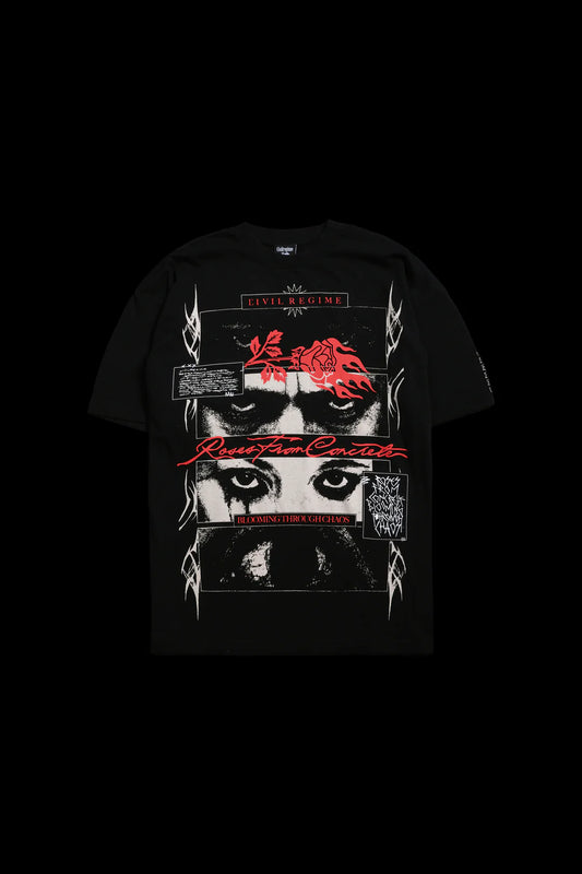 All Eyes On Me American Classic Oversized Tee in Black