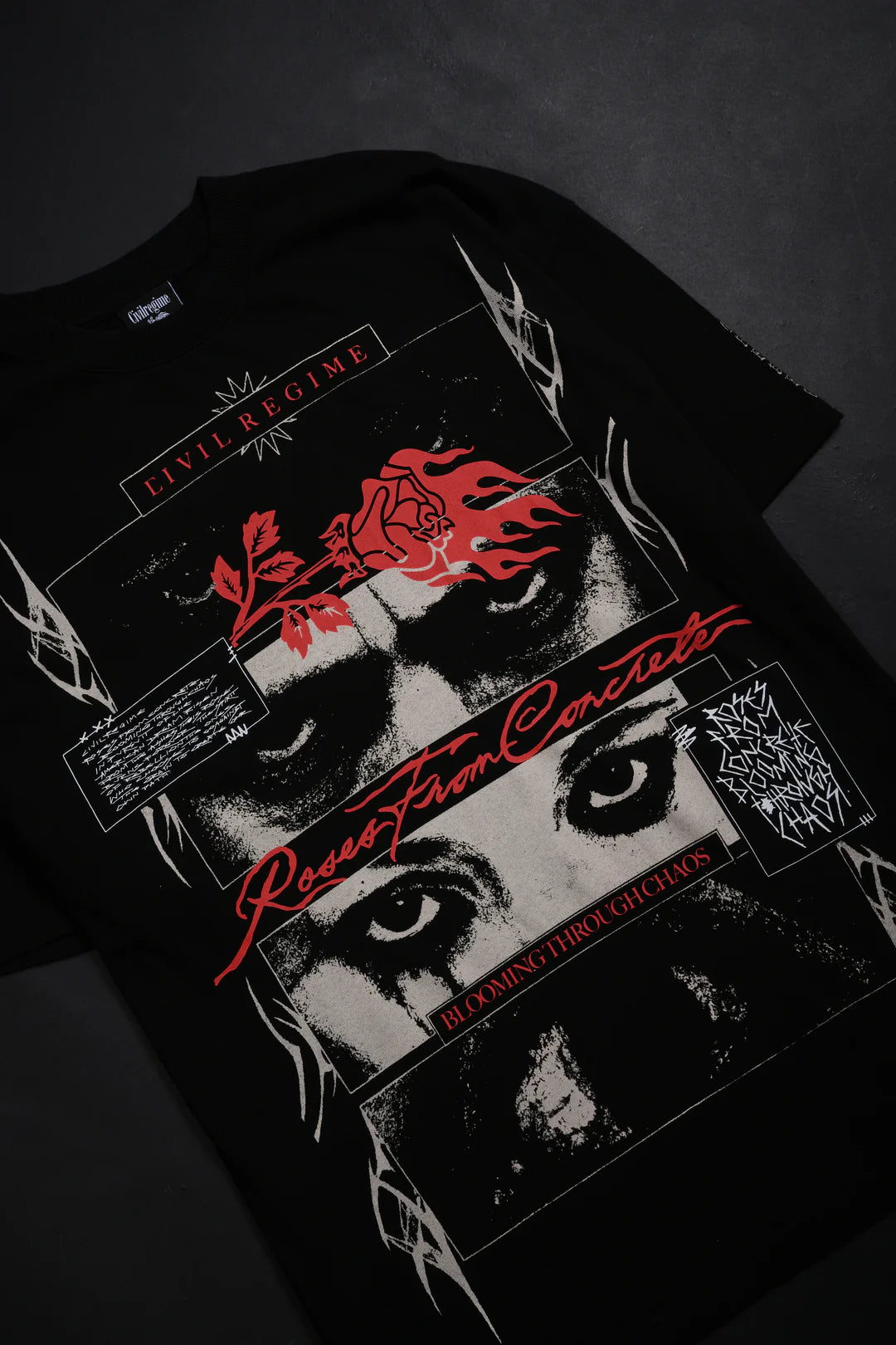 All Eyes On Me American Classic Oversized Tee in Black