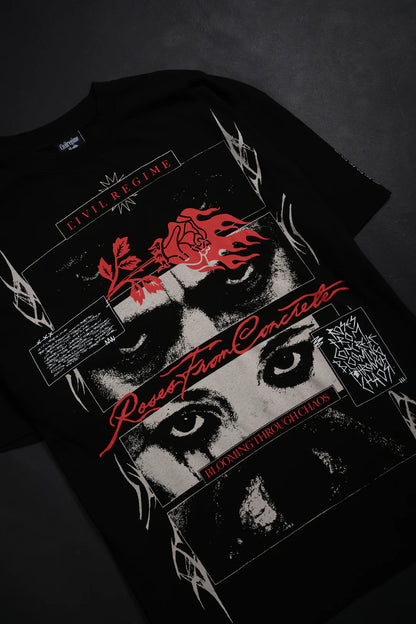 All Eyes On Me American Classic Oversized Tee in Black