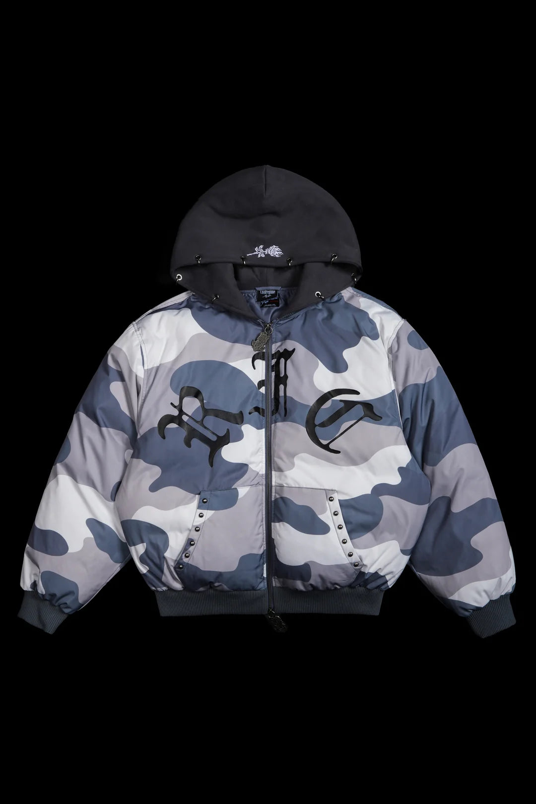Haze Concrete Bomber Jacket in Gray White Camo/Gray Regular price