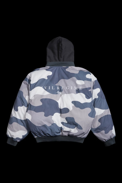 Haze Concrete Bomber Jacket in Gray White Camo/Gray Regular price