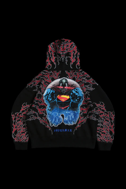 Red Death Forever Hoodie in Black