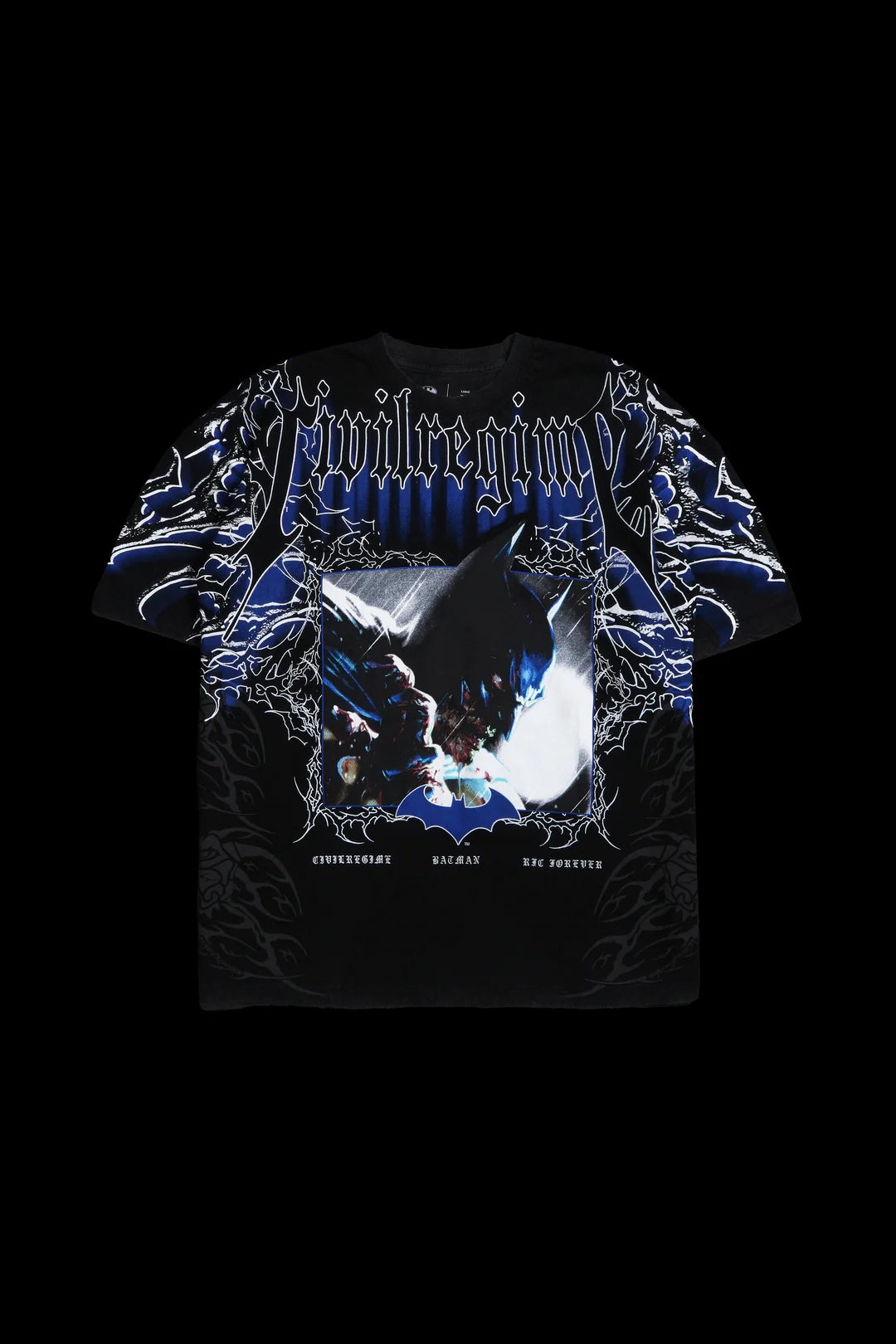 Throned Knight American Classic Oversized Tee in Vintage Black