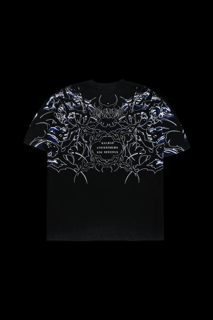 Throned Knight American Classic Oversized Tee in Vintage Black