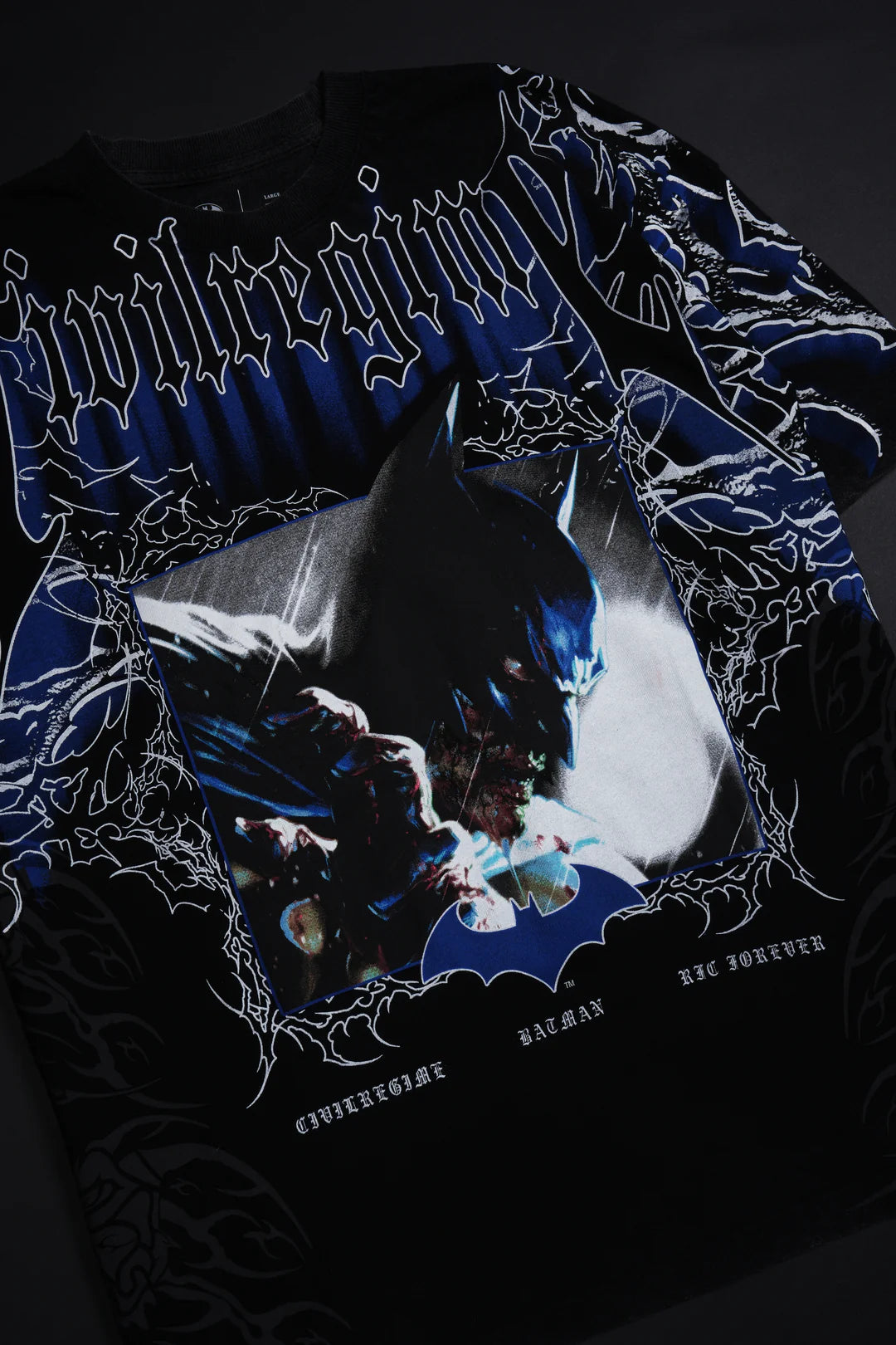 Throned Knight American Classic Oversized Tee in Vintage Black