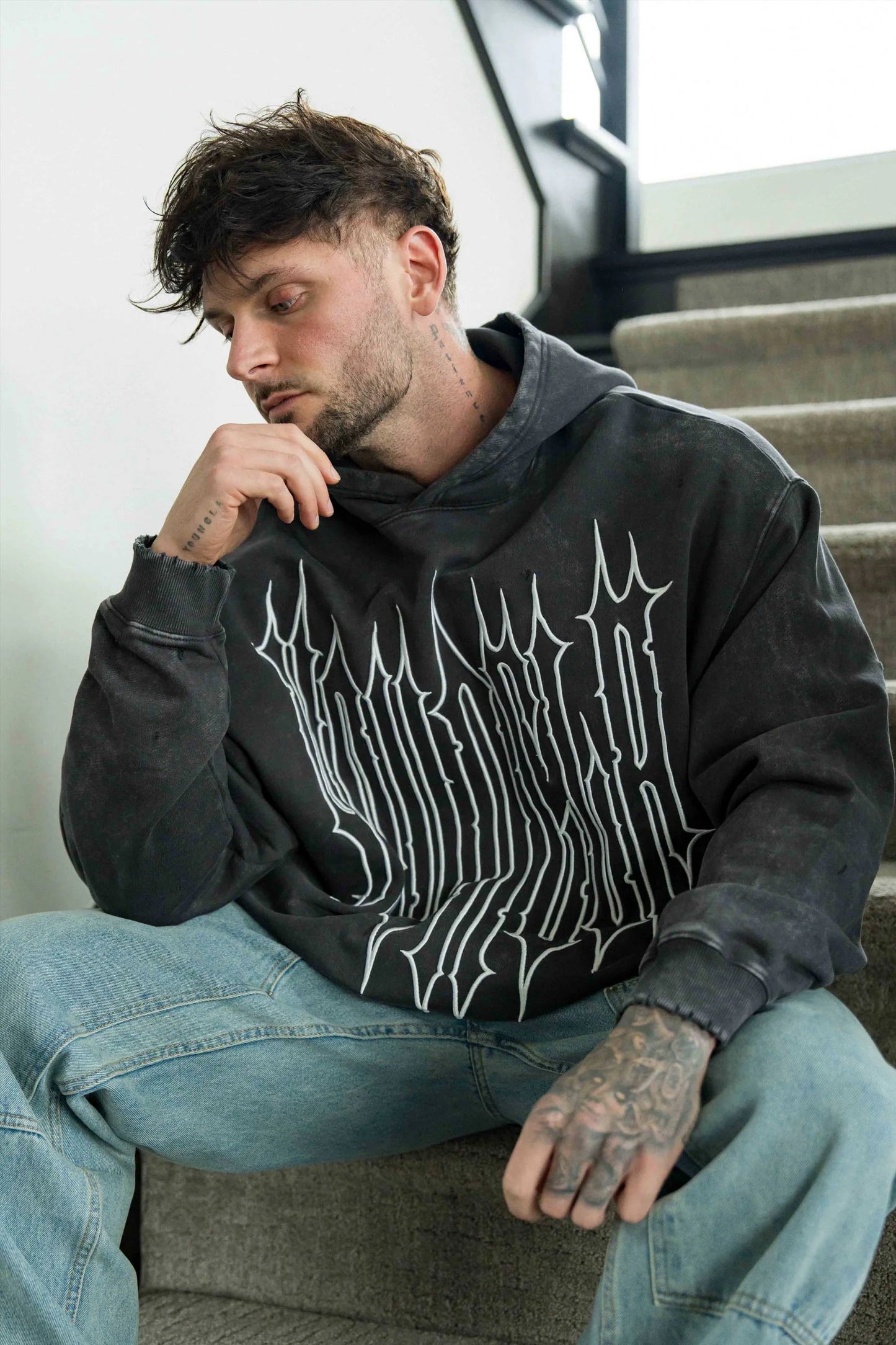 5126 - Revenge Hoodies- GREY