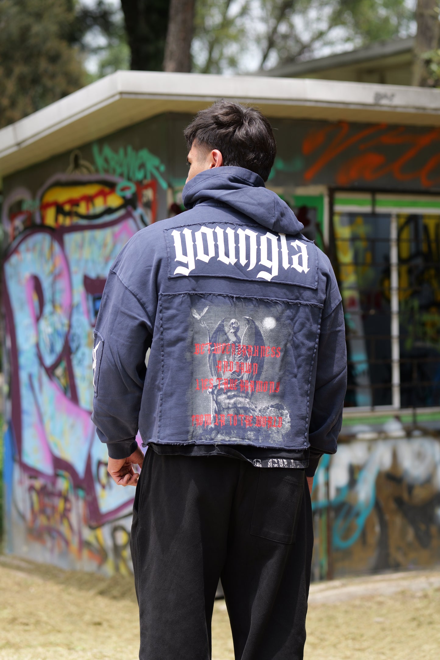 5025 Patch Hoodie Navy