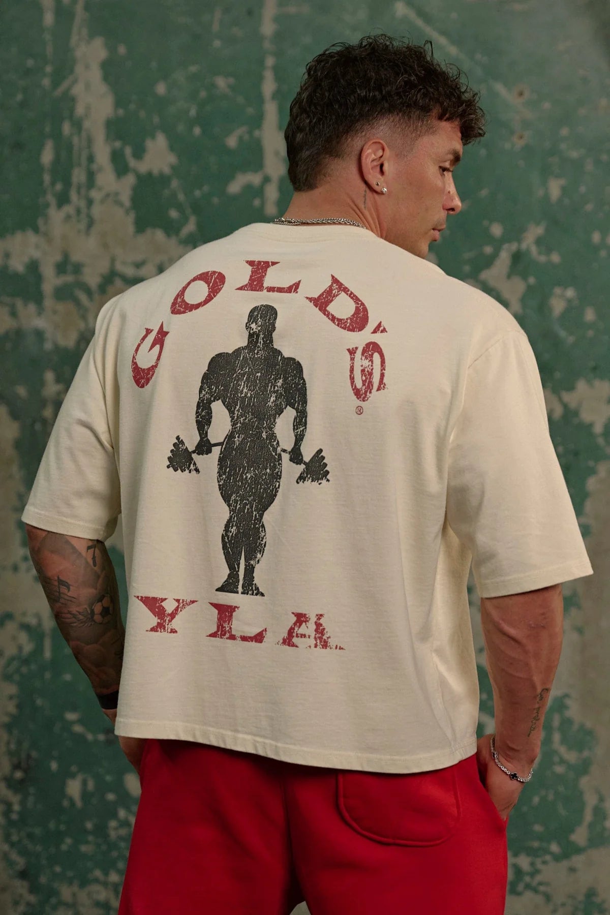 4002 - Golds Gym New Age Tees WHITE