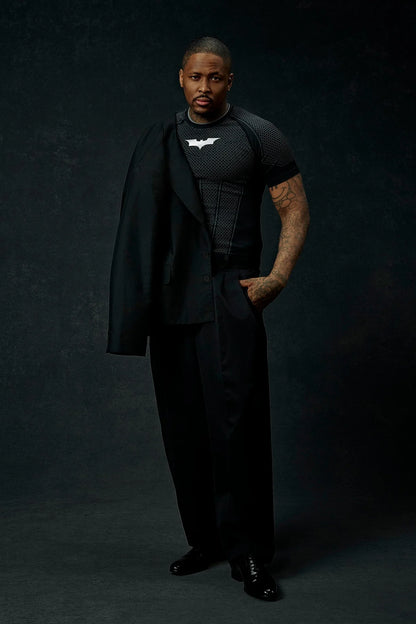 4259 - Batman Compression Tees BLACK
