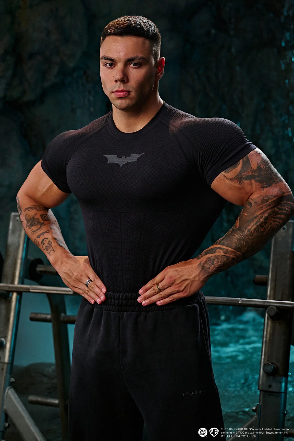 4259 - Batman Compression Tees New Colors All Black
